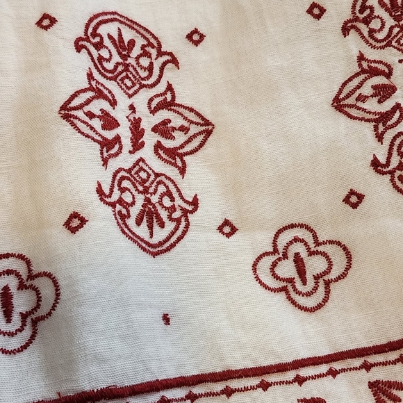 NWT Slane by Anthropologie (Ett:Twa) Cotton/linen White Wide‑Leg Pants Size 6 - Picture 7 of 9